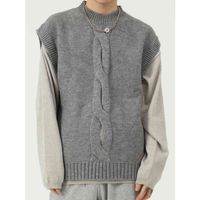 MTL Menswear | autumn new Korean version personalized simple trend ins solid color round neck knitted sweater Ma Jiamen