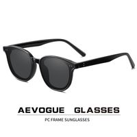 Aevogue 새로운 여성 복고풍 야외 편광 선글라스 투명 한 한국어 라운드 패션 운전 태양 안경 Unisex UV400 AE0850