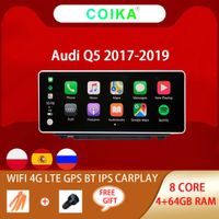 8 Core Car DVD Player WIFI 4G SIM Android 10 System For Audi Q5 2017-2019 Carplay 4+64GB BT GPS Navi Multimedia Split Screen