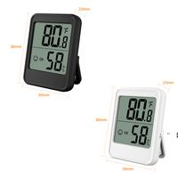 Indoors Thermometer LCD Digital Temperature Room Hygrometer Gauge Sensor Humidity Meter Indoor Thermometer Temperatures RRF12203