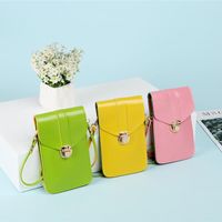 Card Holders Ladies Fashion Cute Cell Phone Case Mini Shoulder Bag Messenger Soft PU Leather Holder Coin Purse For Teen Girls
