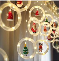 Cordes LED Fairy String Light Garland Curtain Decoration Christmas Holiday Holiday Mouading Party Year Santa Accessoires