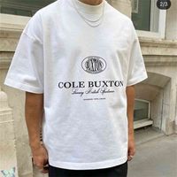 CB T рубашка Cole Buxton Футболка мужчин Женщины COLE BUXTON футболка 100% хлопок высококачественные TOP TEES 210719