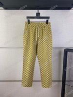 21SS Frankreich Mens Womens Designer Hosen Mode Italien Hose Doppel G Jacquard Denim Männer Frauen Casual Baumwolle Schwarz Gelb Weiß Blau