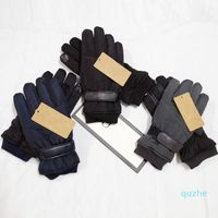 Männer Winter Finger Skihandschuhe Wasserdichte Touchscreen Handschuhe Verdicken Skihandschuhe Feste Farbe Warme Weiche DHL Versand