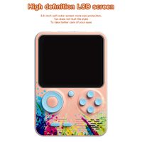 mini handheld Video Game Consoles 500 in 1 G5 Retro Game Player Gaming Console HD LCD Screen Two Roles Gamepad Birthday Gift for Kids in stock