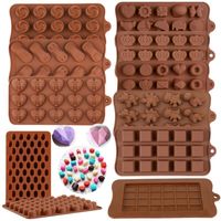 Bakvormen 29 Stijl Siliconen Chocoladevorm 3D Fun Tools voor Jelly Candy Numbers Fruit Cake Keuken Gadgets DIY Zelfgemaakt