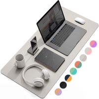 Двухсторонняя PU Mouse Pad Большой размер противоскользящая мышь для мыши Водонепроницаемый натуральный резиновый стол для настольного компьютерного ноутбука для настольного компьютера