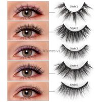 3d Magnetic Eyelashes Reusable Mix styles 5 Magnet eyelash L...