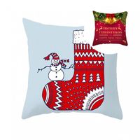 Cushion Decorative Pillow Durable High Quality Stylish Print Christmas Pillowcase Versatile One Side Printed For Sofa