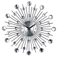 Wandklokken Tijdelijke Crystal Clock - Viering decoratief metaal (13 inch, lineaire straling)