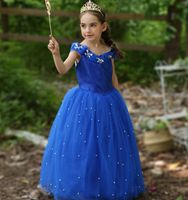 Princess Flower Girl Dresses Off Shoulder Pavimento lunghezza Abito da ballo Bambini Pageant Abiti Più Nuovo Design su misura