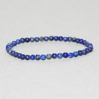 MG0028 Wholesale 4 mm Lapis Lazuli Mini Gemstone Bracelet Na...