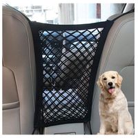 Auto tussen Seat Pet Carrier Guard Mesh Net Bag Organizer Back Storage Dog Barrier Covers