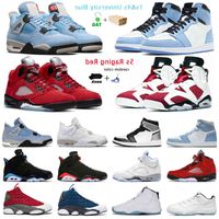 Обувь Баскетбол Jumpman 1S Университет синий 4S белый Орео 5S, бушующий красный 6s Carmine 11s 25-летие