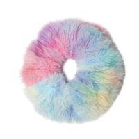 French circle rainbow large intestine hair retro tie- dye plu...