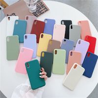1,5mm Candy Colors Phone Cases für iPhone 13 12 11 PRO MAX XS XR SE 2 7 8 Plus TPU Silikon Rückseite