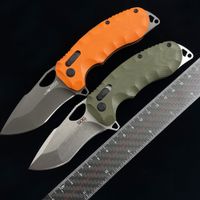SOG KIKU XR Folding Kniv 3,03 tum CTS-XHP blad, Svart Linne Micarta Handtag Utomhus Camping Jaktficka EDC Utility Knives