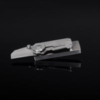 EDC Titanium Alloy Fluitje Mini Mes Pocket Blade Camping Folding Tool Papieren Messen Factory Direct Sales AC892
