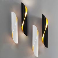 현대식 알루미늄 튜브 LED 벽 램프 북유럽 식당 거실 통로 복도 발코니 벽 램프 조명기구