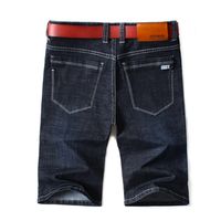 Mens Summer Stretch Lightweight Blue Denim Jeans Breve per uomo Jean Pantaloni Pantaloni Plus Size Large 42 44 210723