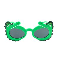Kids Size Cute Animal Style Decorative Sunglasses Lovely Crocodile Shape Frame With UV400 Lenses Novelty Party Glasses