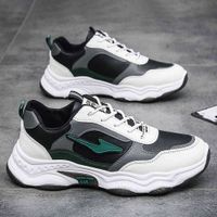 2021 winter new Korean pop-up shoes men's youth sports running leather Wenzhou