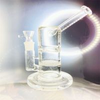 Glass hookah with sintering disc and turbo percolator high q...