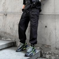 Pantalones para hombres Hip Hop Jogging Mens Multi-Pocket Elástico Cintura Harem Hombre Streetwear 2022 Pantalones Hombres Tácticos de Alta Calidad
