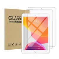 2pcs in 1pcs Case 2.5D 0.3mm 9H Tempered Glass Screen Protector For Apple Ipad Pro 12.9 Inch Straight Flange Film 100pcs With Retail Packaging