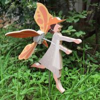 Trädgårdsdekorationer Whirligig-Asuka serie Väderkvarn Whirly Rotating Rose Lawn Decoration Outdoor Ornament