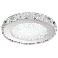 Modern Crystal Ceiling Light Ultrathin 3cm Fixtures Round Le...