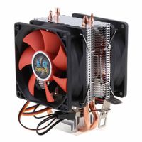 Chłodzenie fanów CPU Cooler Cooler Dual-Tower z 2 podgrzewaczem, Wentylator chłodzący DC 12V 80 mm dla AMD