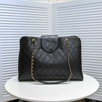 Bayan çanta moda tasarımcısı klasik mektup tarzı alışveriş çantası yüksek kalite 42-31-15