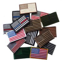 8cm*5. 5cm Velcro Embroidery American Flag Armband Cloth Stic...