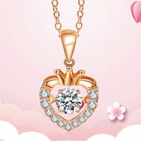 Crystal Womens Necklaces Pendant 18K gold plated women'...