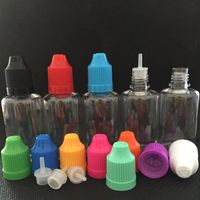 100ml PET Large Capacity Empty Needle Bottle For Vape Ecig Oil E-Juice E-Liquid Plastic Dropper Bottles Food-Grade Safe Portable With Childproof Colorful Caps