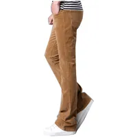 Męskie spodnie 2021 Moda Sztrukloy Spodnie Biznes Dorywczo Slim Horn White Red Black