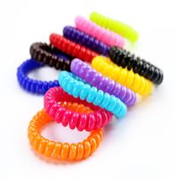 Party Decoration Telephone Wire Cord Gum Hair Tie 6. 5cm Girl...