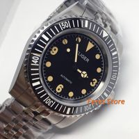 Wristwatches 40mm Silver Case Top Mens Watch Sapphire Glass ...