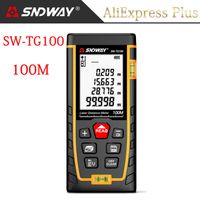 SNDWAY Laser Distance Meter 50m 70m 100m 120m Laser Range Finder rangefinder metro trena laser tape measure ruler Roulette tool 210719