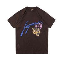 2022 Hip Hop Men's Designer T-shirt travis Scott Danger Tee Ts Fujiwara Lightning Tripartite Tiger High Street ladies Luxury Brand Short Sleeves