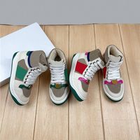 Yeni Çocuk Tasarımcı Ayakkabı Çocuk Toddler Yüksek Sneakers Moda Mektup Baskılı Yüksek Kalite Açık Spor Koşu Ayakkabı Erkek Kız Kaymaz Rahat Sneaker Çizmeler