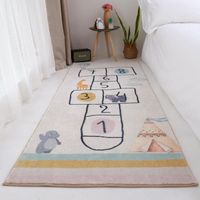 Espesor dormitorio de noche alfombra de la cama del vestíbulo de la alfombra de la alfombra de los niños alfombra creativa hopscotch para la sala de estar de la sala de estar decoración de las alfombras