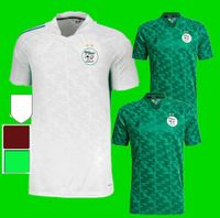 2021 Algéria Futebol Jerseys Versão Versão Argélia 22 22 Accueil Atal Feughouli Slimani Green Hommes Enfants Kit Ensembles de Futebol Chemise Maillot Pied