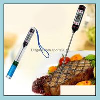Termometry Narzędzia Kuchnia, Dining Bar Home Garden5.9Inch Grade Ekran LCD Habor Cyfrowy termometr Hold Funkcja dla kuchni Gotowanie Foo