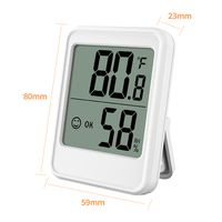 Indoors Thermometer LCD Digital Temperature Room Hygrometer Gauge Sensor Humidity Meter Indoor Thermometer Temperatures