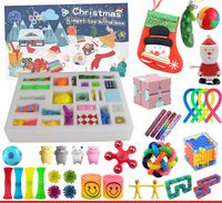 Fidget Toy Adventskalender mit 24 Zappeln Spielzeug Bunte Weihnachten Adventskalender Zappeln Spielzeug Blindkiste für Weihnachtsgeschenk