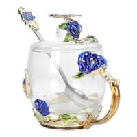 Tazze 1 Set di vetro per bevande del tè Tazza decorativa profumata presente