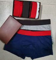 Mens Designer Underwears Black Boxers Mode Ademend Boxer Onderbroek Mannelijke Sexy Taille Underpant Man Ondergoed 3 stuks met doos ondertekend gezamenlijk